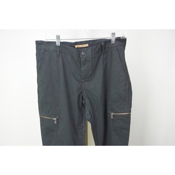 John VarvatosDark Blue Cotton Sport Flight Pants Sz33 Brand New